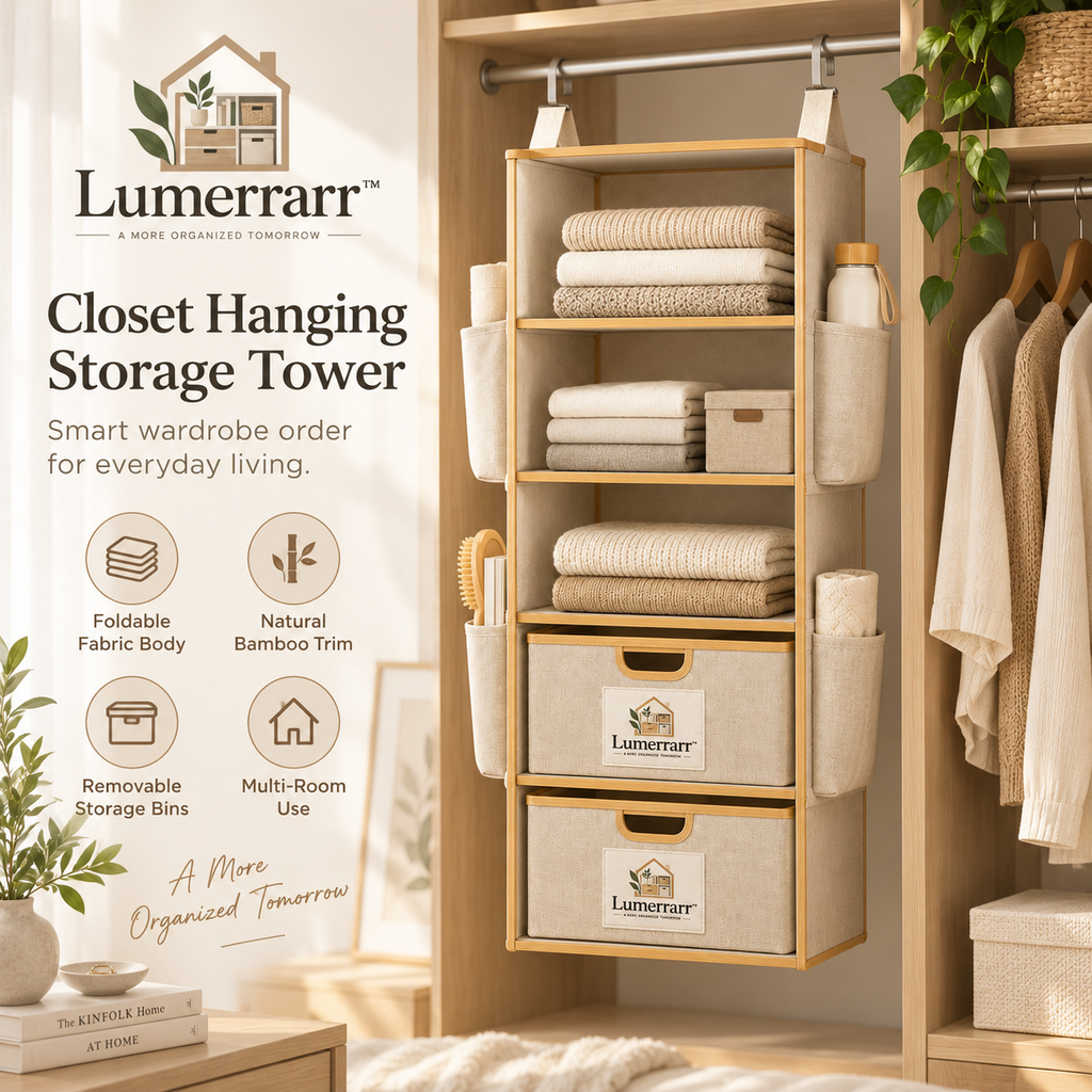 Lumerrarr™ Hanging Closet Organizer