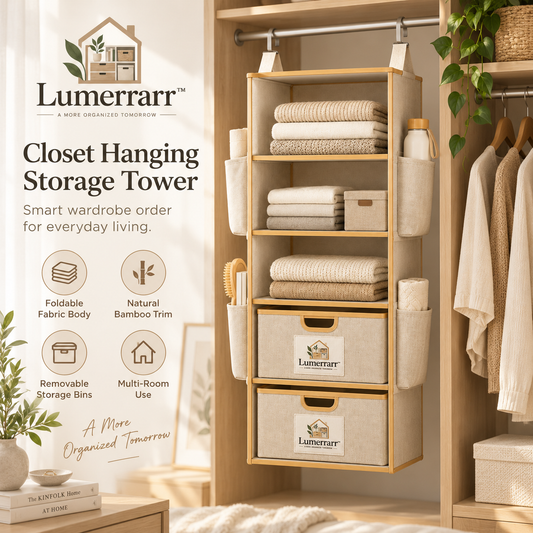 Lumerrarr™ Hanging Closet Organizer