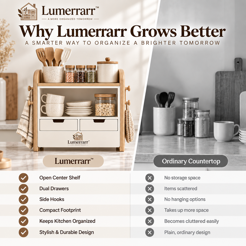 Lumerrarr™ Kitchen Countertop Storage Organizer