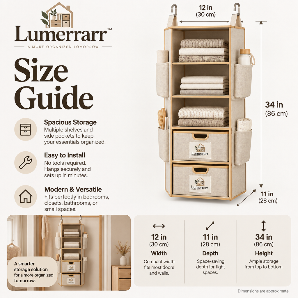 Lumerrarr™ Hanging Closet Organizer