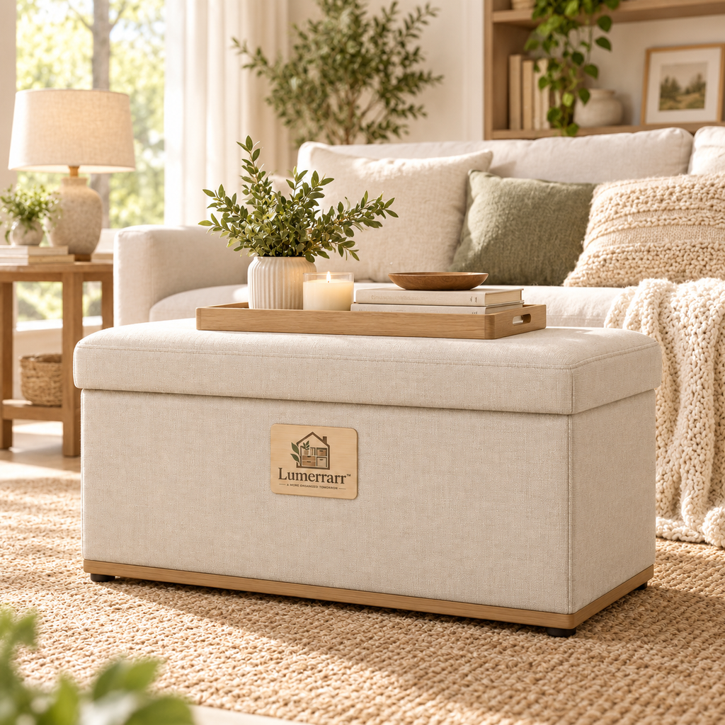 Lumerrarr™ Foldable Storage Ottoman Bench