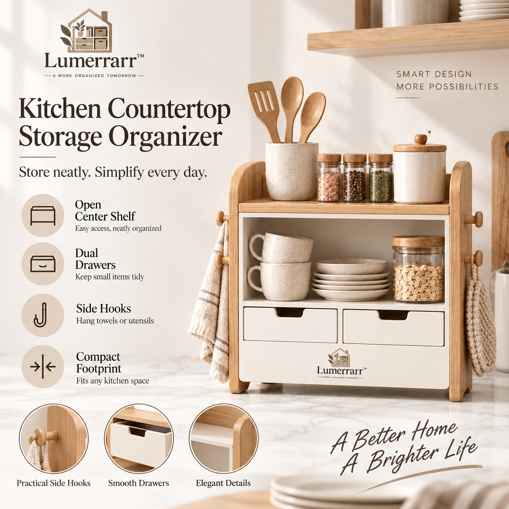 Lumerrarr™ Kitchen Countertop Storage Organizer