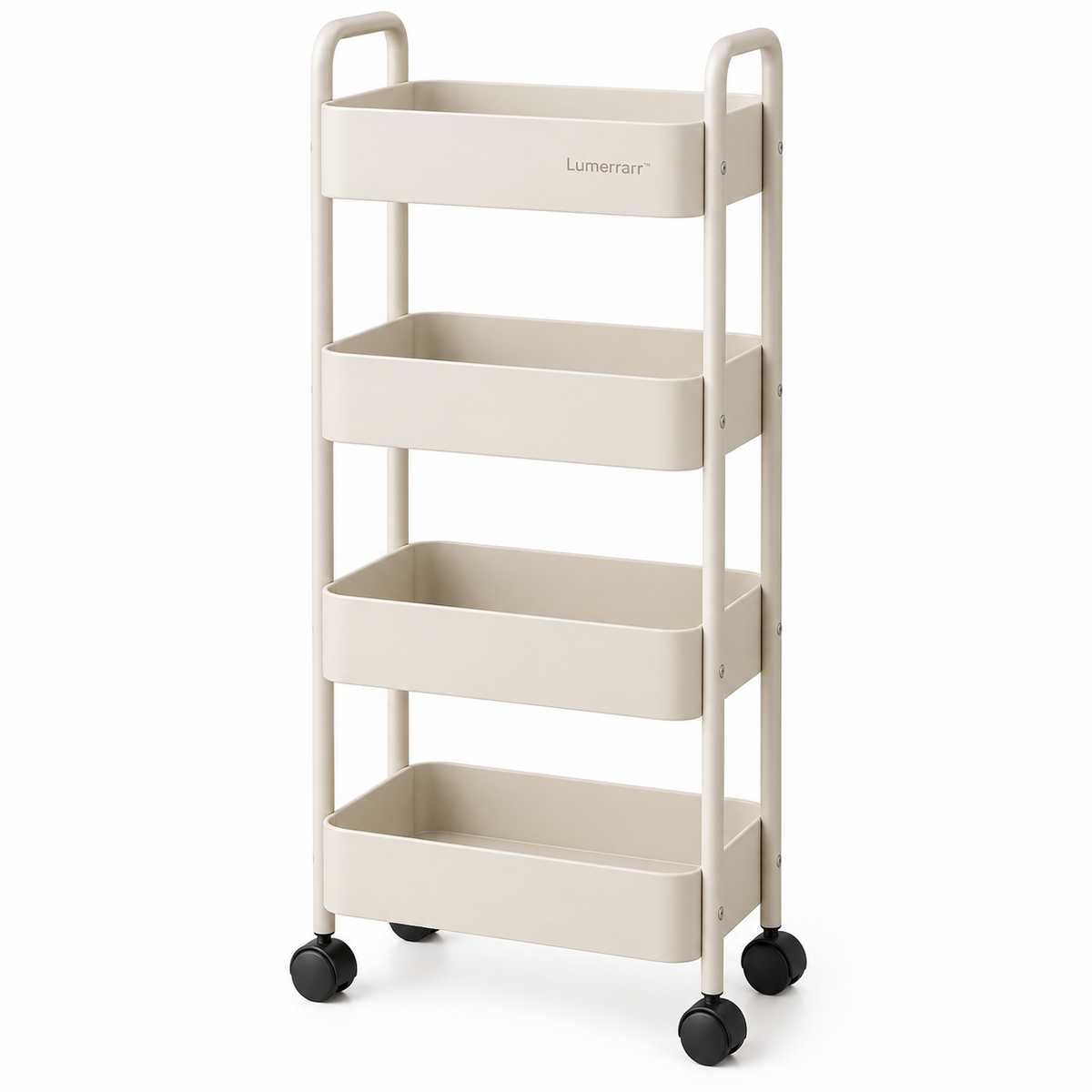 Lumerrarr™ Slim Rolling Storage Cart | Multi-Purpose Narrow Organizer with Smooth Wheels for Small Spaces