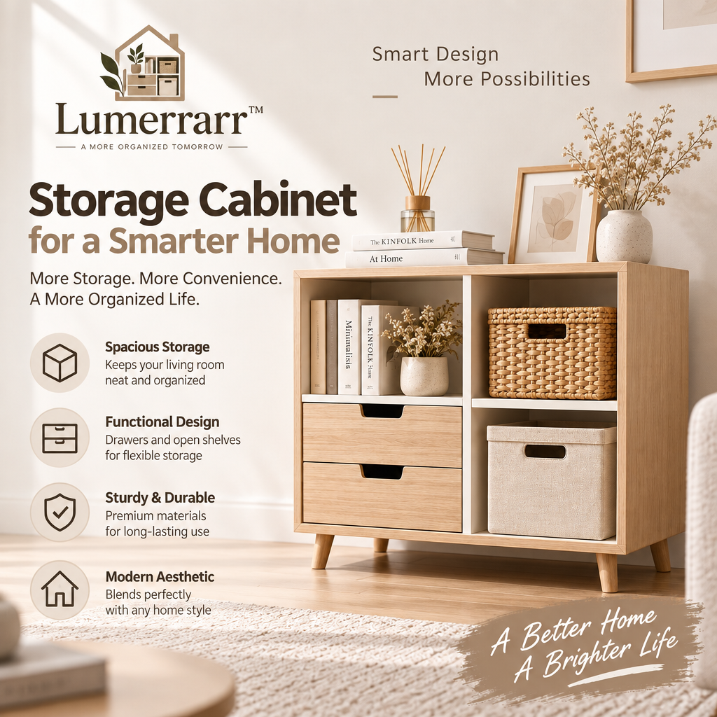 Lumerrarr™ Modern Multi-Function Storage Cabinet