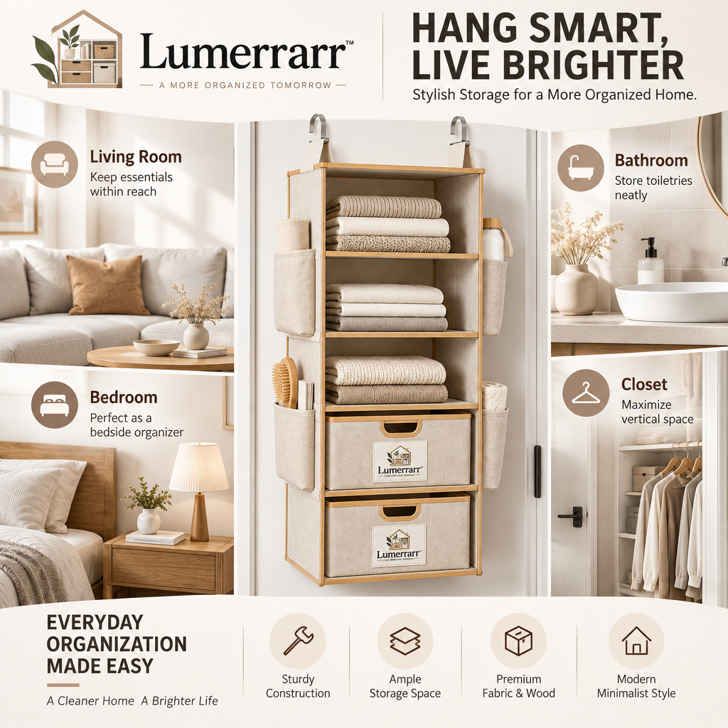 Lumerrarr™ Hanging Closet Organizer